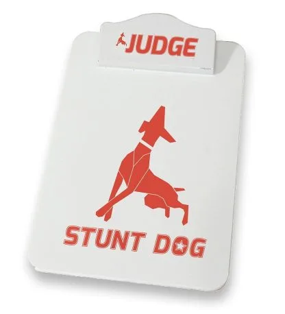 Stunt Dog Judge Scorecard Clipboard