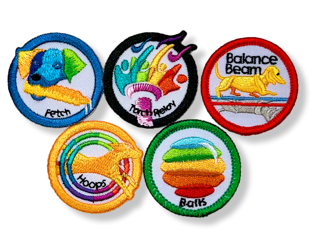 Iron-on Patches: Pentathlon Series