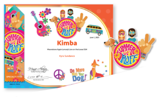 Summer of Ruff Certificate, Ribbon, Sticker