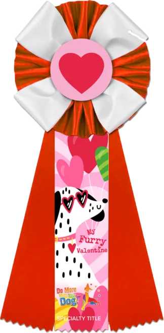 My Furry Valentine Rosette